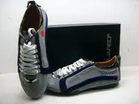 chaussures dsquared hommes new style 2013 sept cuir bleu gris